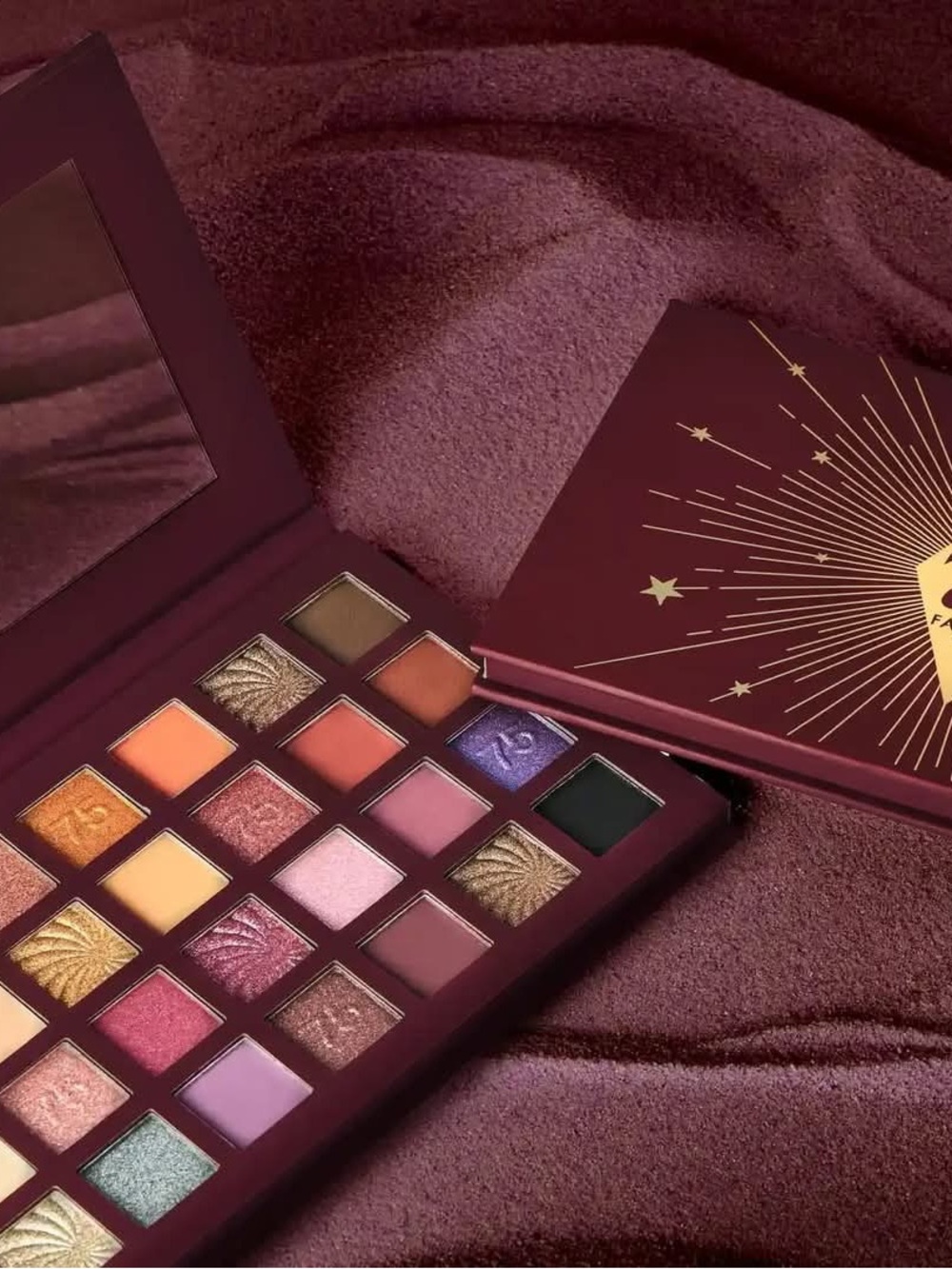 Farmasi Plum Eyeshadow Palette — Pinks, Purples, Gold, Green, Black